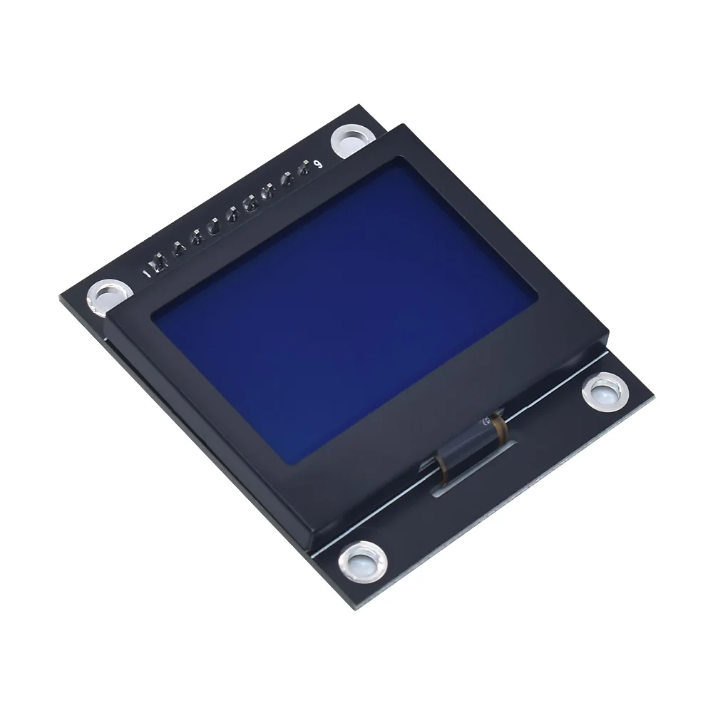 12864 LCD Screen Lcd12864-03A Module Serial Port 12864 Dot Matrix SPI With Iron Frame 12864 Mmodule For Arduino