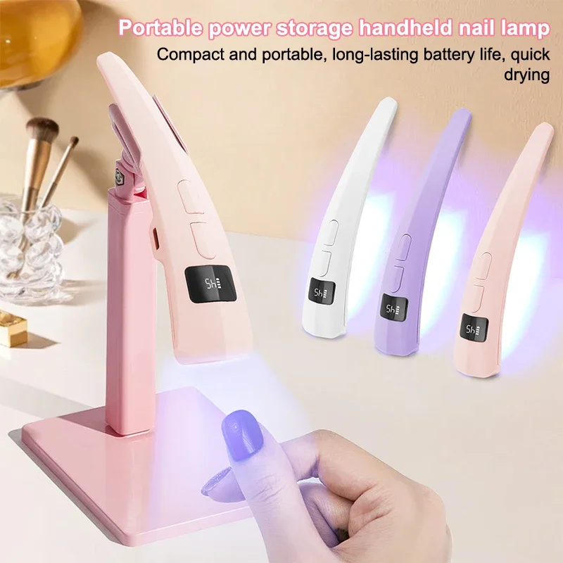 

Handheld Nail Dryer Gel Lamp Small Nail Polish Fast Dry Mini Portable Adhesive Glue USB Led Lamp Manicure Tool UV Detector