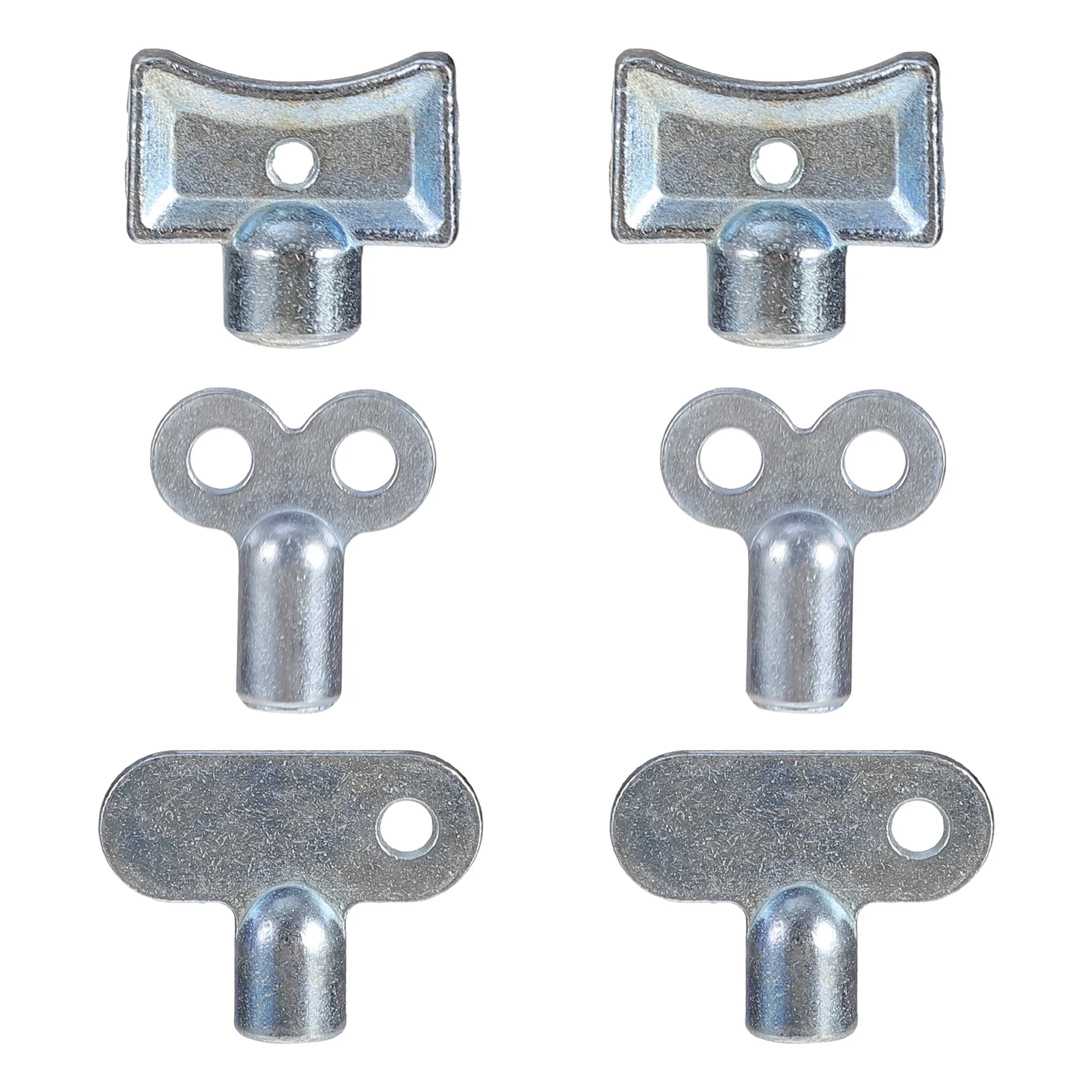 6 Pcs Radiator Bleed Hole Key Exhaust Valve Faucet Valves Keys Vent Release Zinc Alloy Wrench