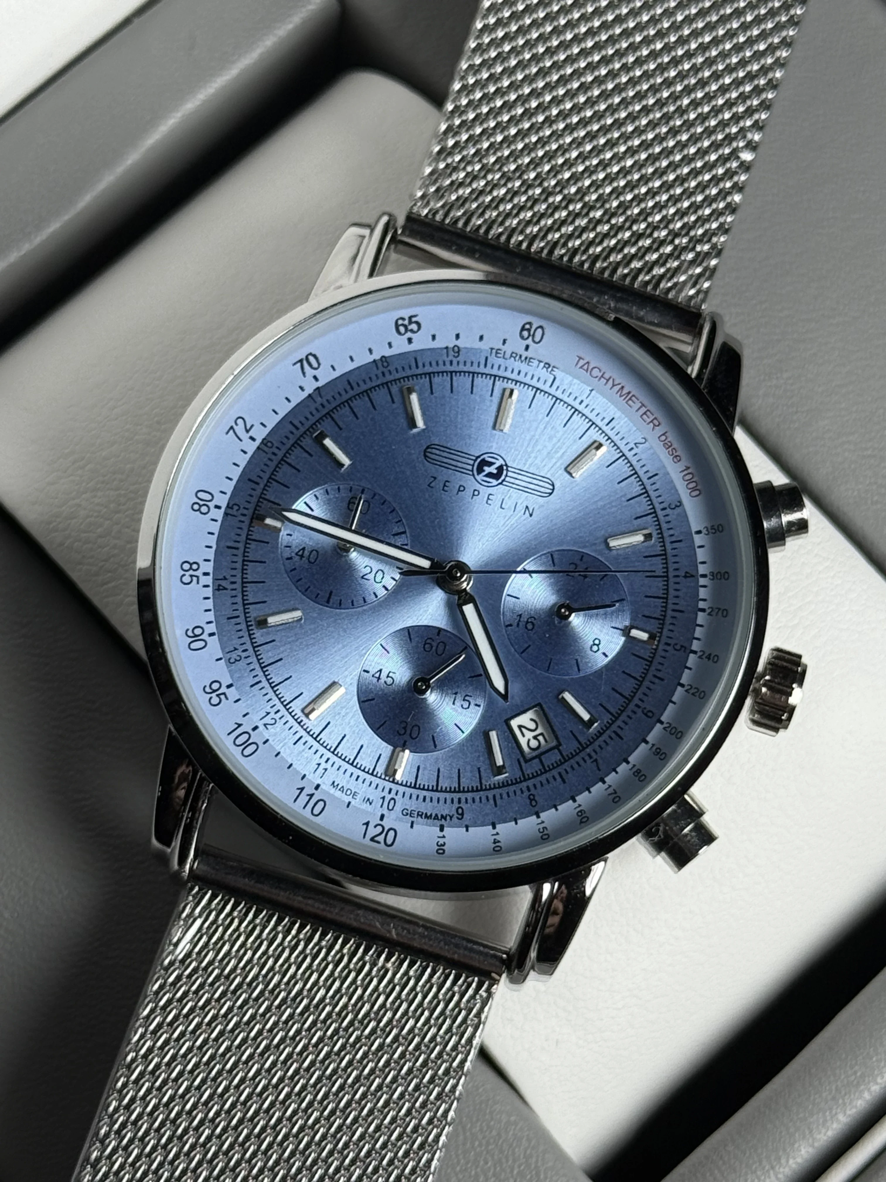 

2026 Zeppelin Airship Automatic Date Gift Case Commemorative Version Men's Retro Business Leisure Men's Watch Fashion Watch