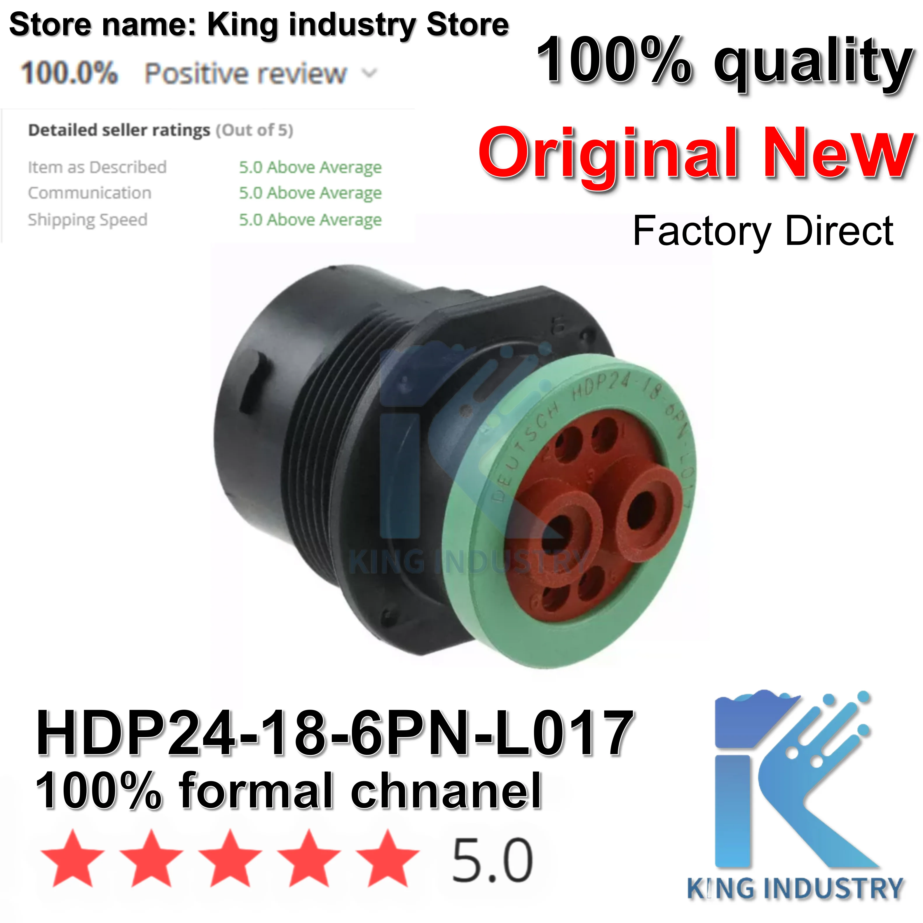 （1PCS）100% NEW HDP24-18-6PN-L017  HDP26-18-6SN-L017 Automotive circular 6-pin aviation connector female terminal boot connector