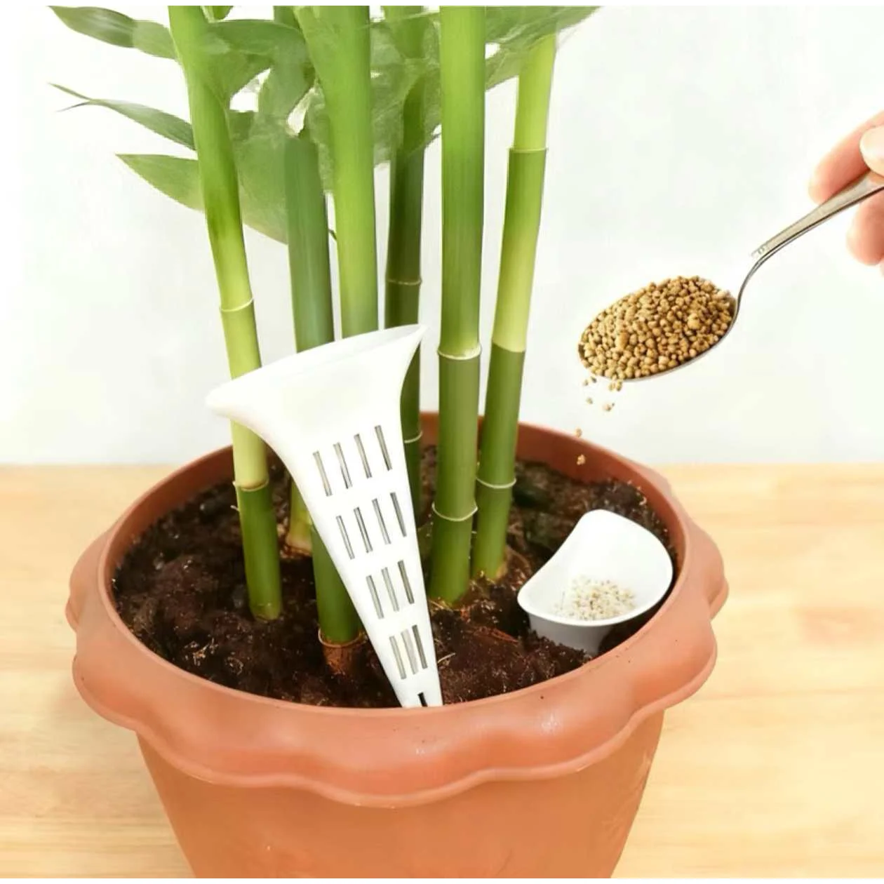 6Pc Conical Plant Breathable Watering Device  Garden Bonsai Bottom Flower Plant Soil Aeration Root Protection Potted Grid Gasket