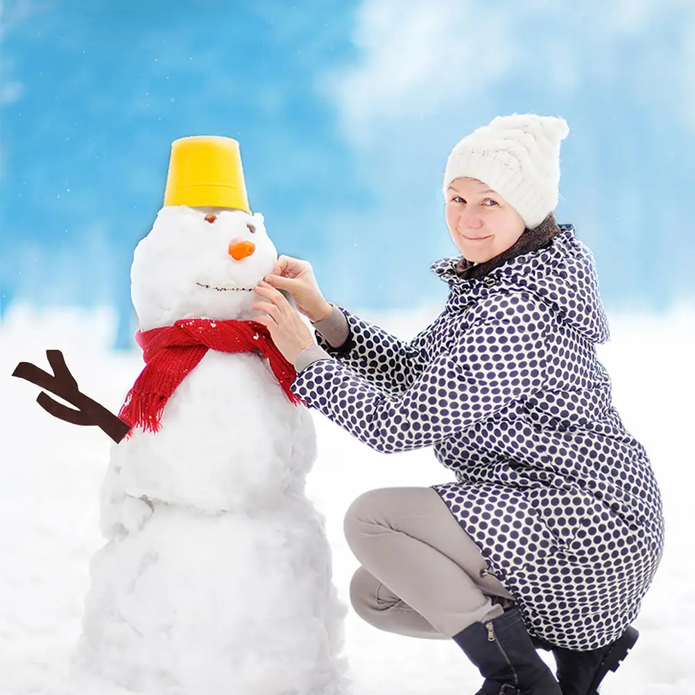 

Snowman Costume Kit Snowman Dressing Accessories DIY Decor Props Reusable Winter Fun Family Toy Xmas Decoration Gift Miniature