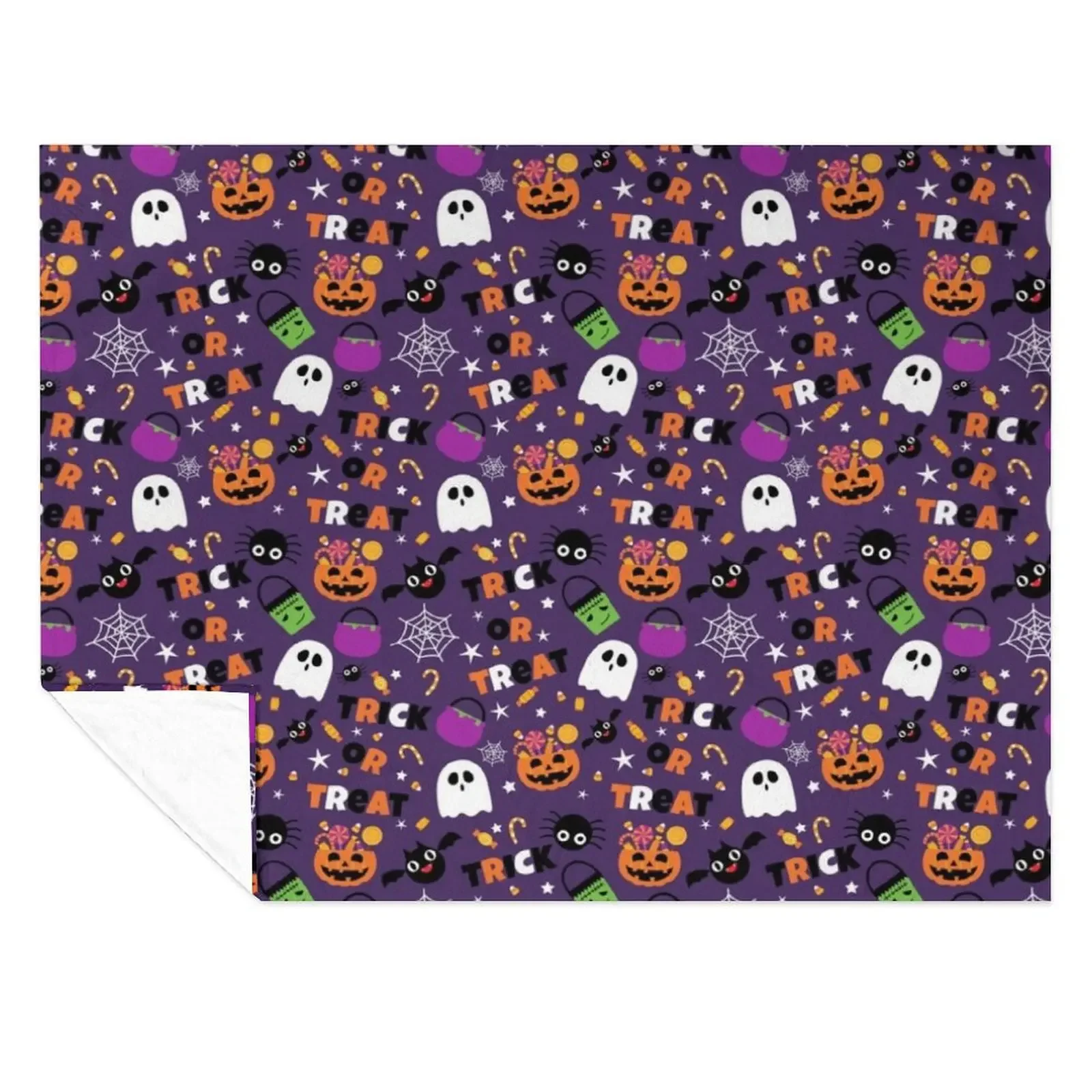 

Halloween sweet candy seamless pattern Throw Blanket Blankets Sofas Of Decoration warm for winter Softest cosplay anime Blankets