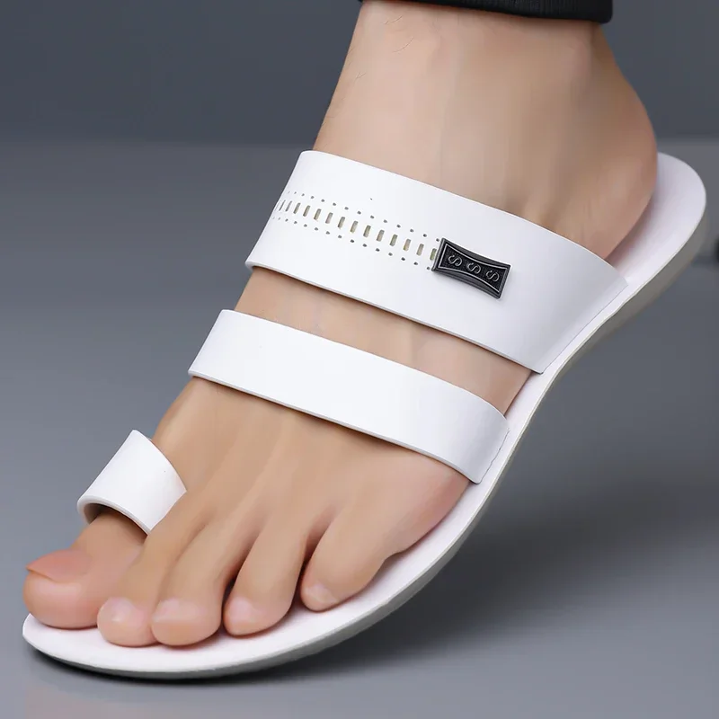 Herren-Sommer-Slides, bequeme, atmungsaktive, weiche Sohle, rutschfeste, verschleißfeste Sandalen für Outdoor, Autofahren und Strand-5123 – Detail 1