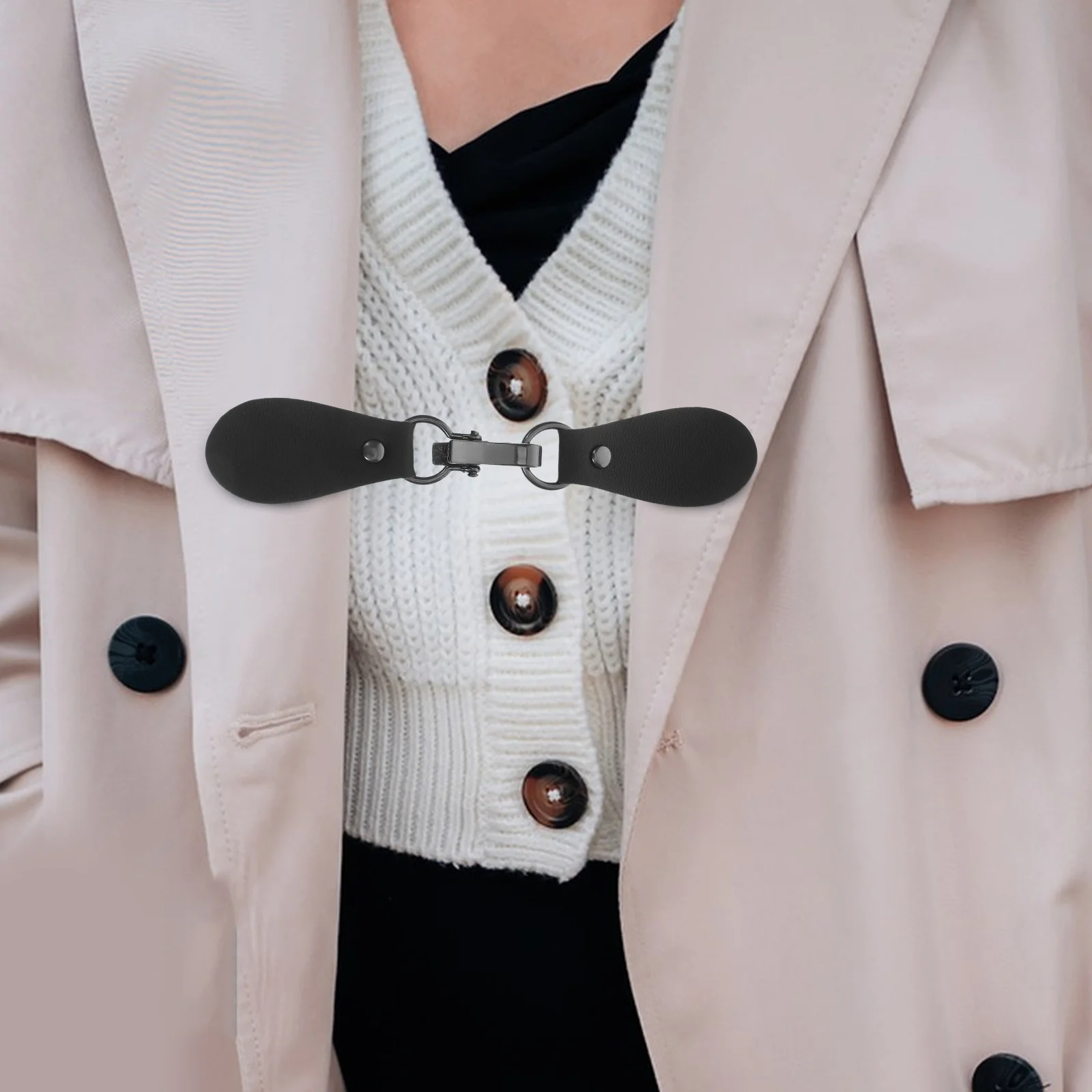 

4pcs Buckles Metal Hook Fasteners For Coats Cardigans Sweaters Windbreakers Durable Closure Accessories Overcoat