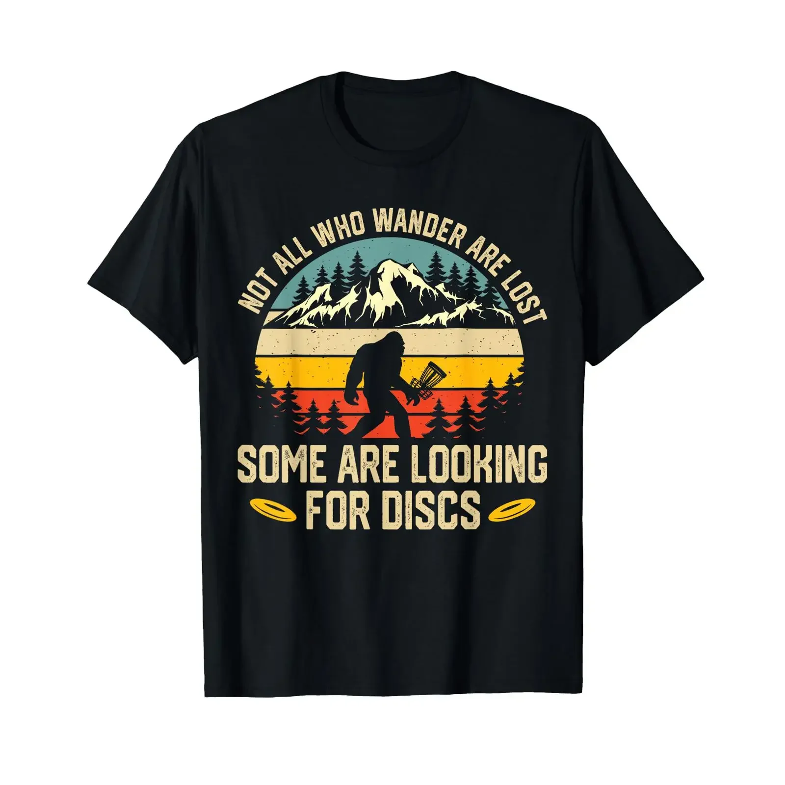 Nicht alle Wanderer sind verloren Einige suchen nach Discs T Shirt vintage Washed Stretched Comfortable Stylish homme