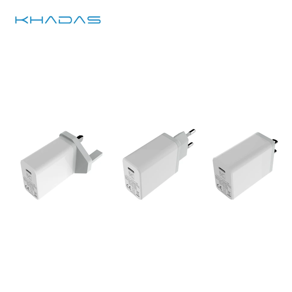 

Khadas 24W USB-C US/EU/UK Adapter AddCable