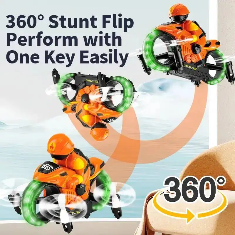 JJRCH141 2-in-1 Remote Control Car, Remote Control Aircraft, 360-Degree Rotation, Headless Mode, Children's Electric Aircraft