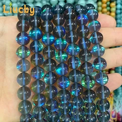 Lucky Gray Blue Austria Crystal Beads for Jewelry Making DIY Dark Night Space Handstring Half chain Rings 15
