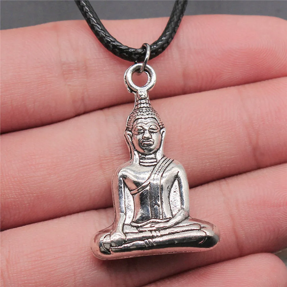 Necklace Leather Chain 45Cm Buddhism New In Jewellery