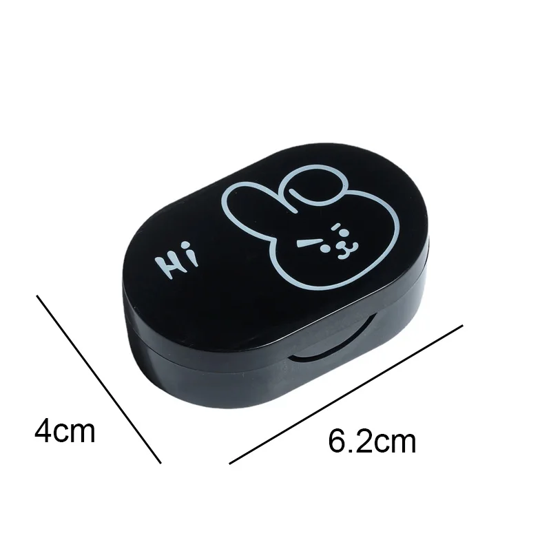 Cartoon Animal Rabbit Contact Lens Case Plastic Hard Contact Lenses Box Cute Eyeglass Case Lens Container Christmas Gift