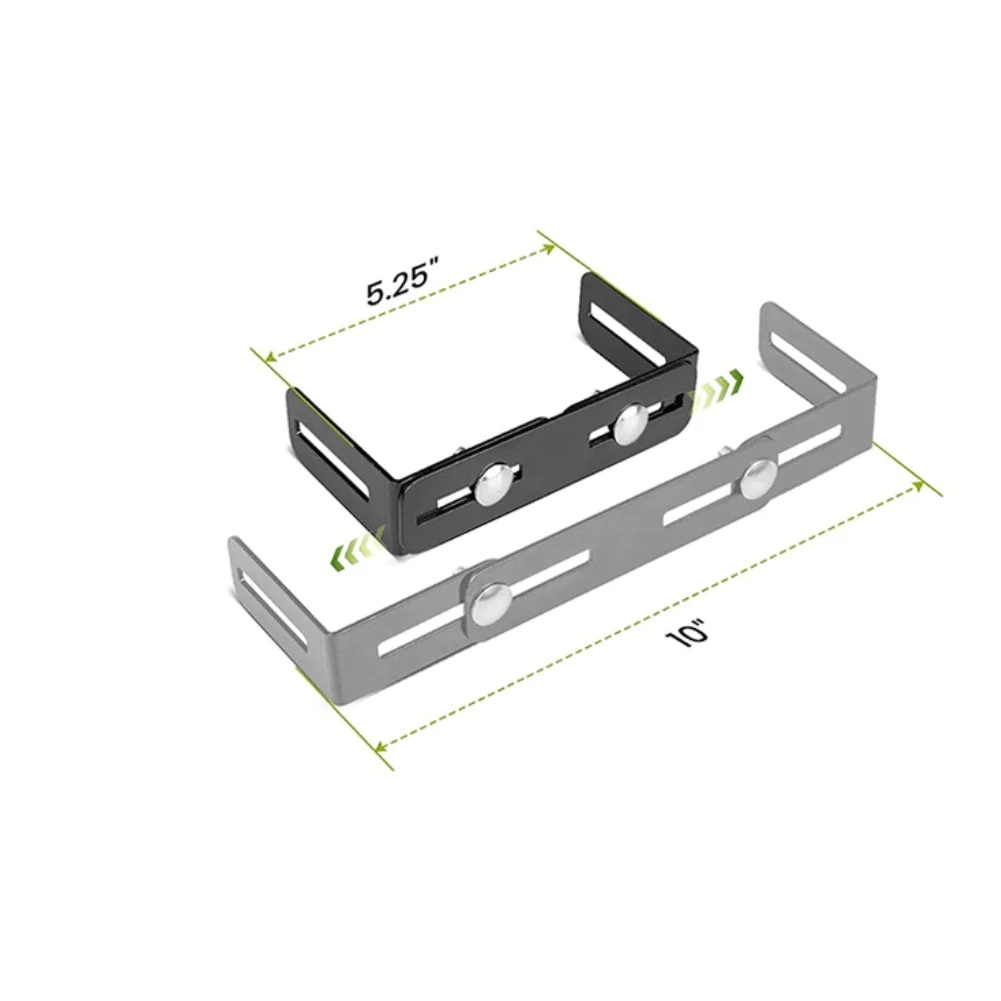 for cb Radios 6 To 10 Inch for cb for Radio Mount Bracket Black for cb Radio Mounting Bracket Mount Elongated Installation Slot