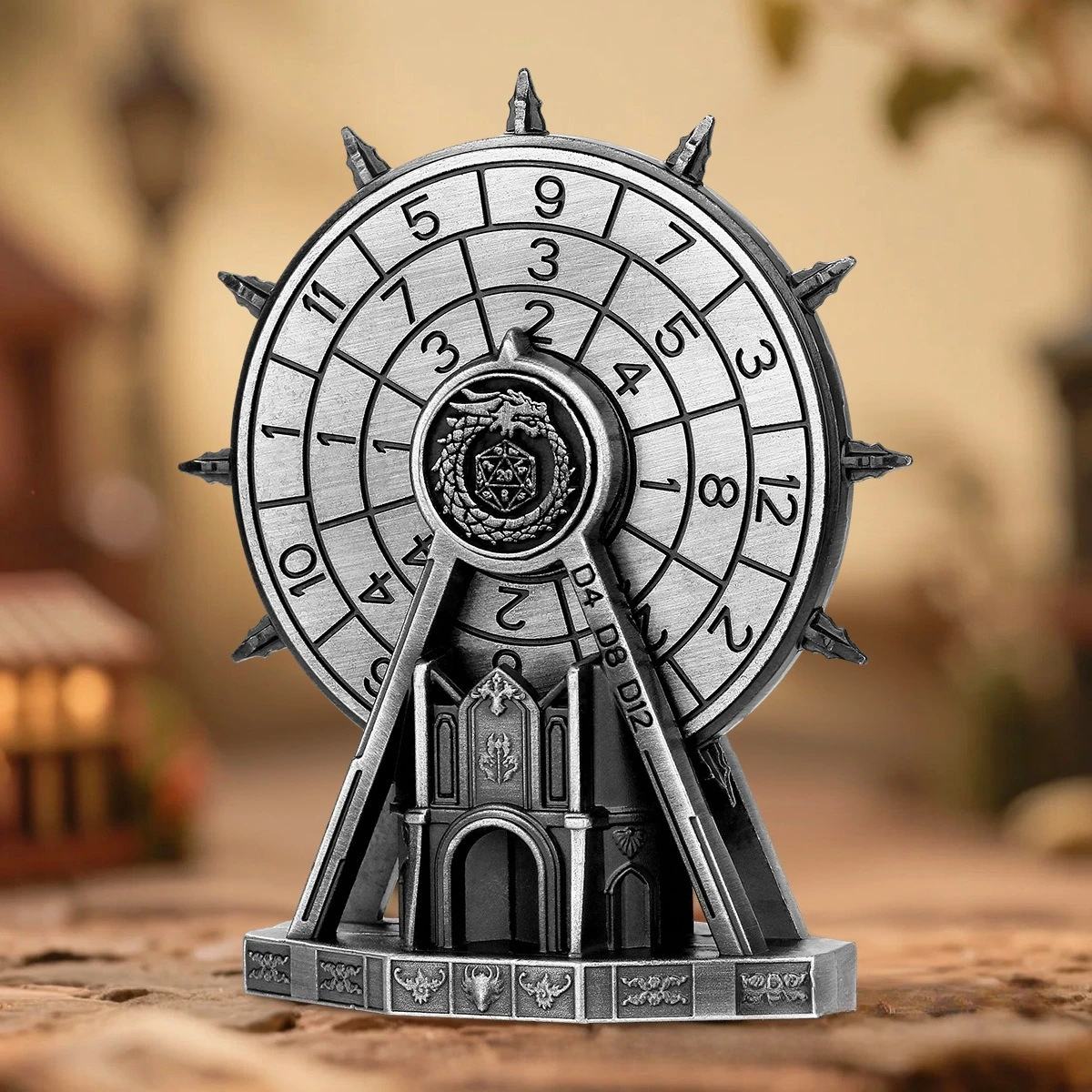 Dragon Ferris Wheel Fidget Spinner 3D Relievo Metal Hand Spinner EDC Board Game TRP DND Role Playing Dice Adult Fidget Toys