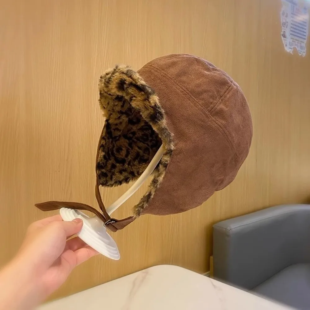 

Retro Earmuffs Cap Imitation Mink Fur Double-sided Wearable Ski Hats Warm Ear Protection Bomber Hats