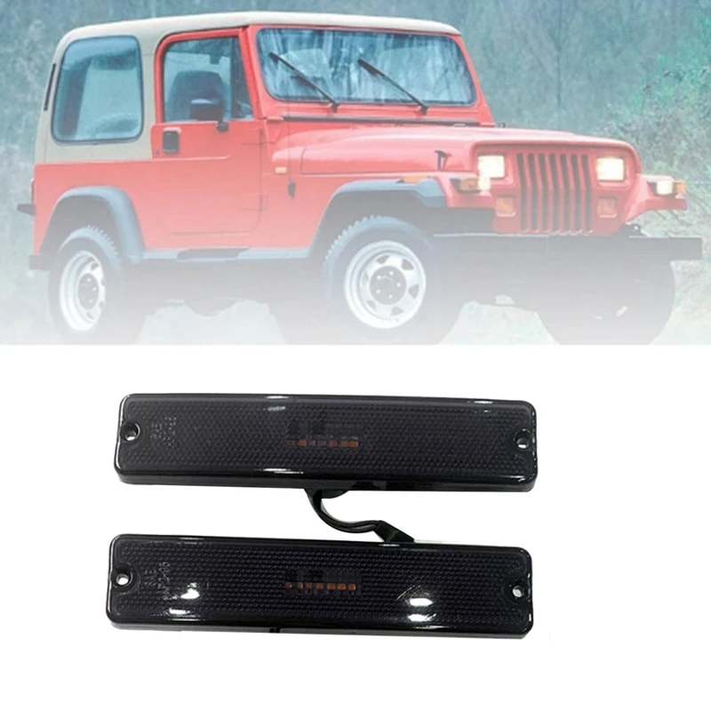 أضواء المصد الأمامي للسيارة LED 56001424   لسيارة جيب رانجلر YJ 1987-1995 مصباح إشارة الانعطاف