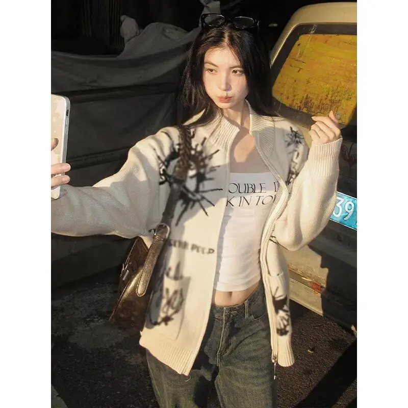 

Fall Winter V-Ne Knitted Cardigan Men's Color Casual Sle Long Sve Soft Polyester Outerwear Leisure Faion