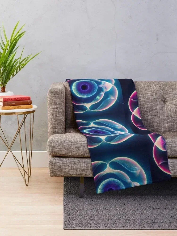 Sacred Geometry Hologram Throw Blanket Blankets For Sofas Luxury Thicken Blankets