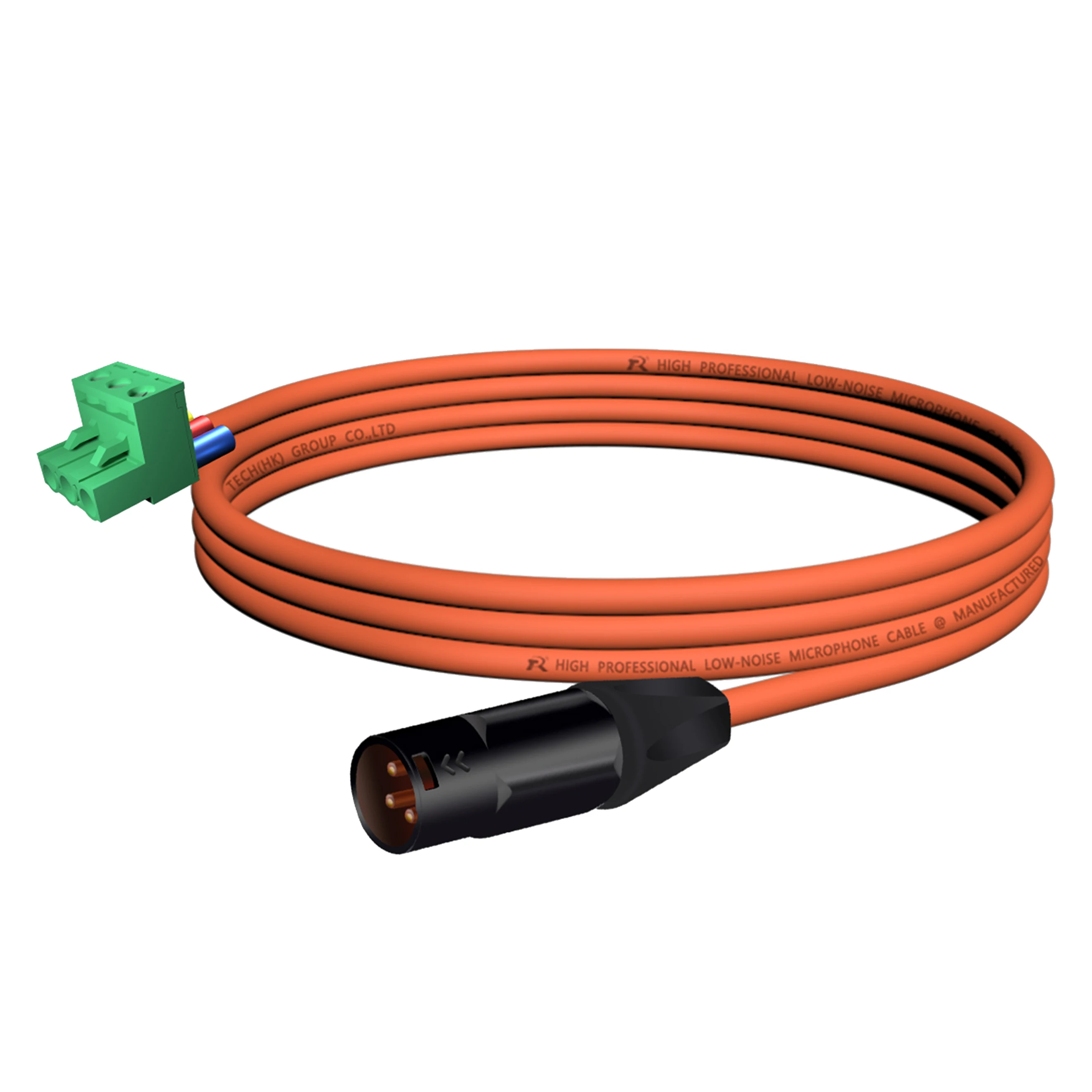 3-adriges XLR-auf-Phoenix-Terminal-Audiokabel ​ Entwickelt für Audio- und Industrieverbindungen, geräuscharm, symmetrische Audioübertragung – Detail 17