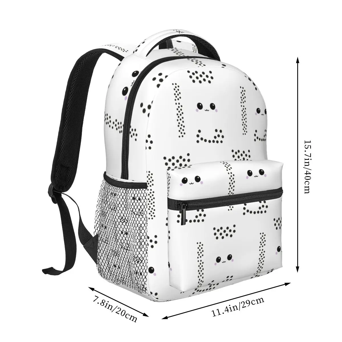 Bubble Tea Pattern Cute Boba Backpacks Boys Girls Bookbag Students School Bags Laptop Rucksack Shoulder Bag Large Capacity