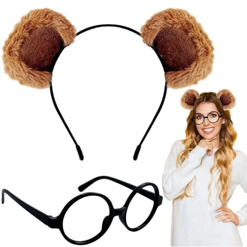 

Sweet Plush Panda Ears Headband Cute Hair Hoop for Women’s Face Washing & Makeup