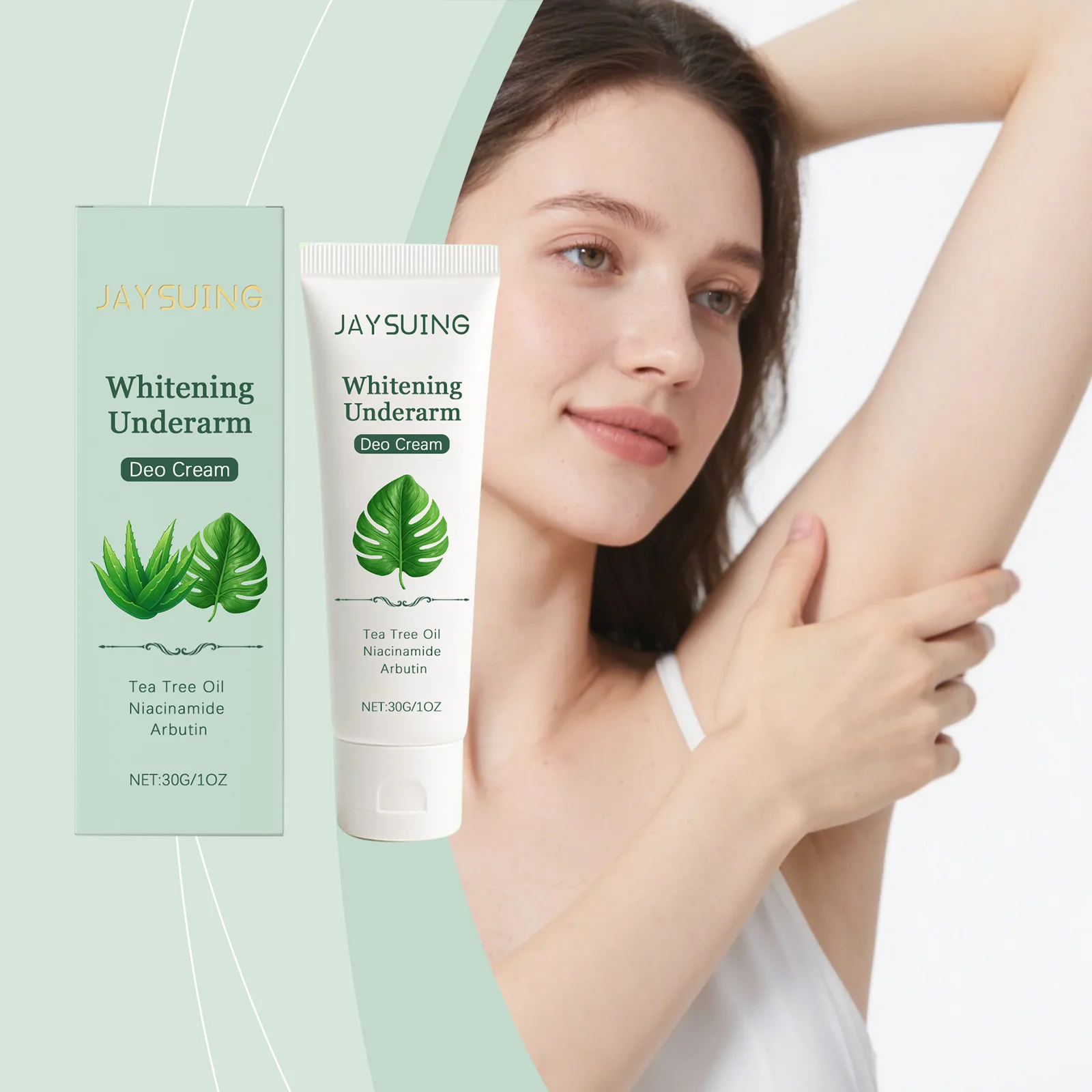 Crema para axilas con nicotinamida, inhibe la producción de melanina, Reduce la embotamiento de la piel, loción hidratante duradera para aclarar las articulaciones