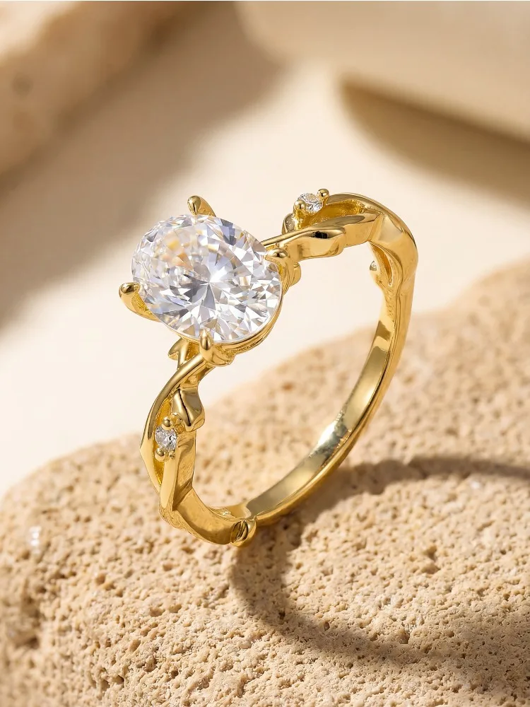 

925 Sterling Silver Fashion Elegant Simple Vines Zircon Ring for Women Anniversary Party Luxury High Quality Fine Jewelry