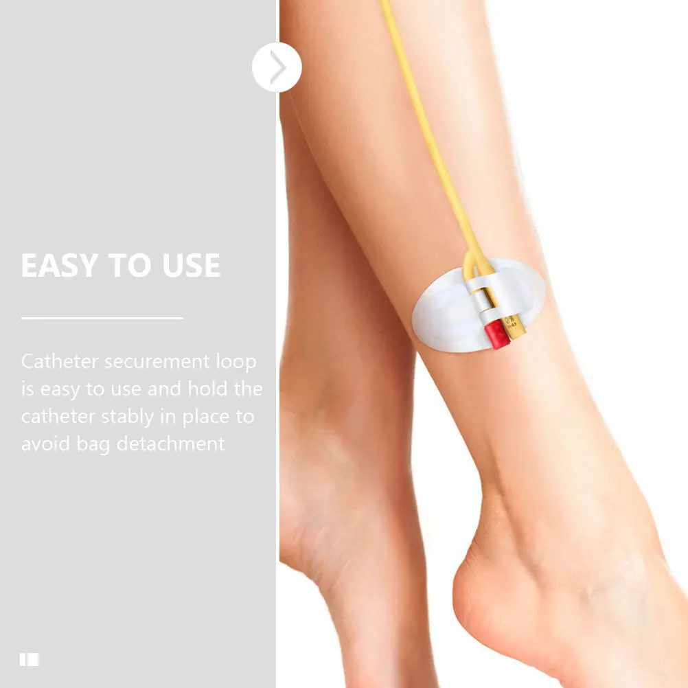 

8 pcs Catheter Fixing Tape Sticker Non-Woven Breathable Skin-Friendly For Urinary Catheter Legband Tube Stabilization Device