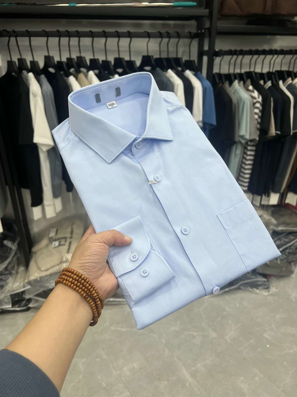 

Loose Fit Long Sve Basic Pure Color irt Busin Casual Workwear Dad Sle Comfortable Dad irt Simple Design Base Layer