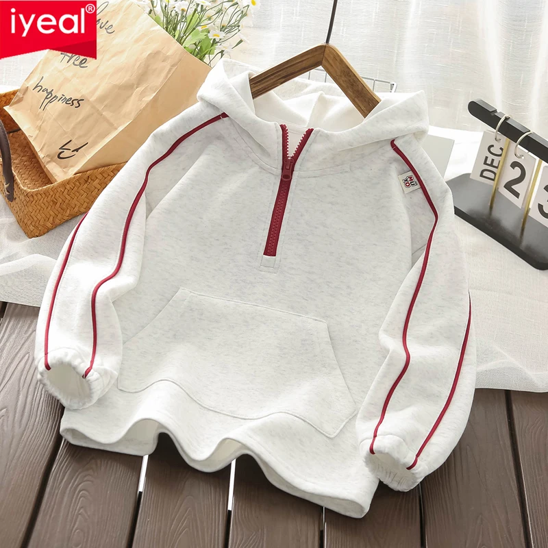 

IYEAL 2025 Fall New Boys' Sweatshirts for Boys Trendy Versatile Kids Fashion Long Sleeve Hoodies