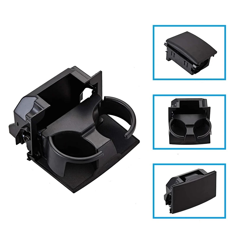 Cup Holder for Nissan Frontier 2008-2016 Pathfinder Xterra Rear Console 96965-ZP00C Rear Center Console Box Black