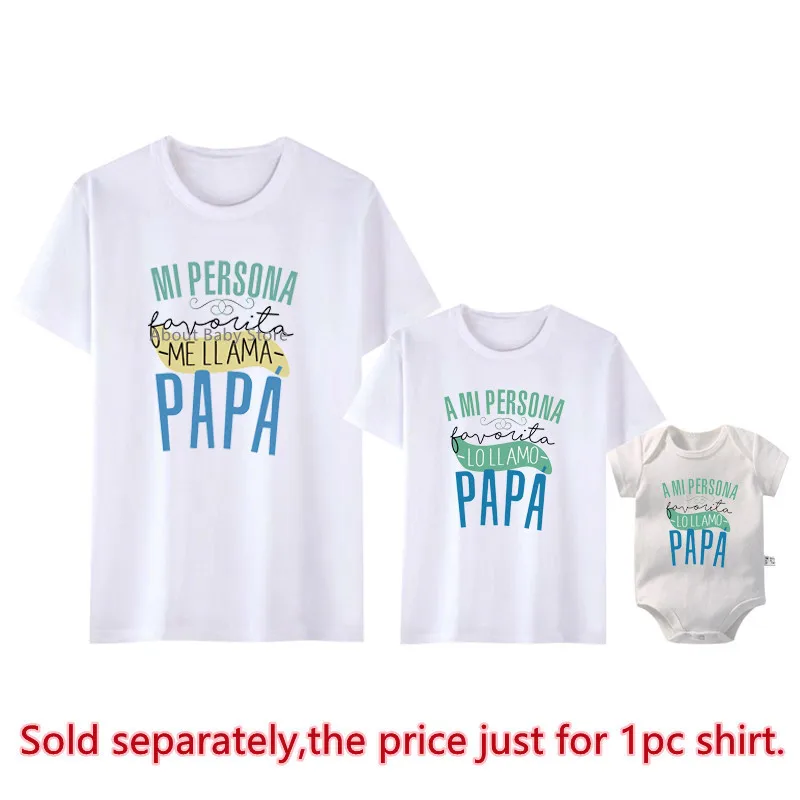 Funny My Favorite Person Is Called My Dad Family Matching Outfits Look Daddy Tshirts Baby Rompers Father\'s Day Shirts Clothes