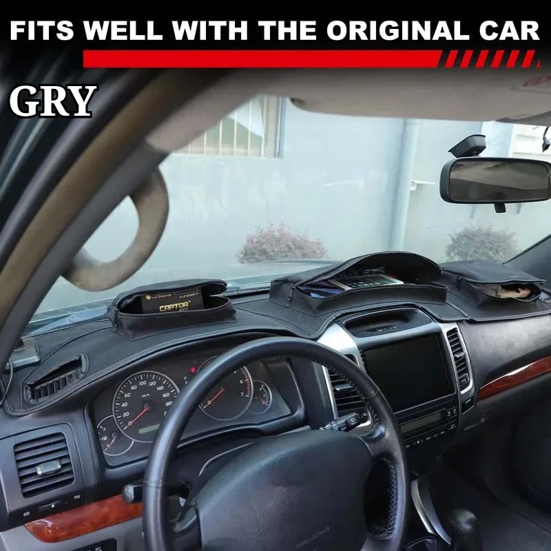 

Car Dashboard Storage bag For Toyota Land Cruiser Prado 150 2003-2009 Yangba PU Leather Black Interior Accessories