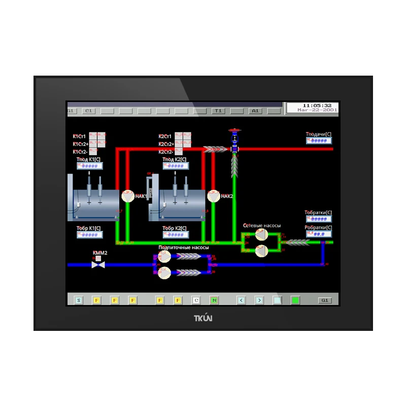 

TKUN 12,1/12-дюймовый сенсорный дисплей, оборудование для автоматизации с ЧПУ, промышленный встроенный монитор с защитой от помех T121SVGA