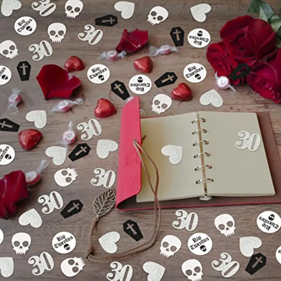 200 قطعة من الموت إلى 20 ثانية من القصور الموت لزخارف 20 ثانية لجنازة شبابي 30th لحفلة عيد الميلاد