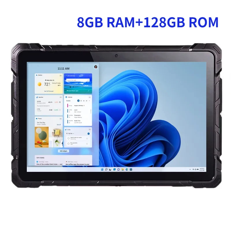 오리지널 K7G 산업용 러기드 윈도우 11 프로 태블릿 PC 윈도우10 N4120 10.1인치 HD 8GB 램 128GB 와이파이 RS232 USB 3.0