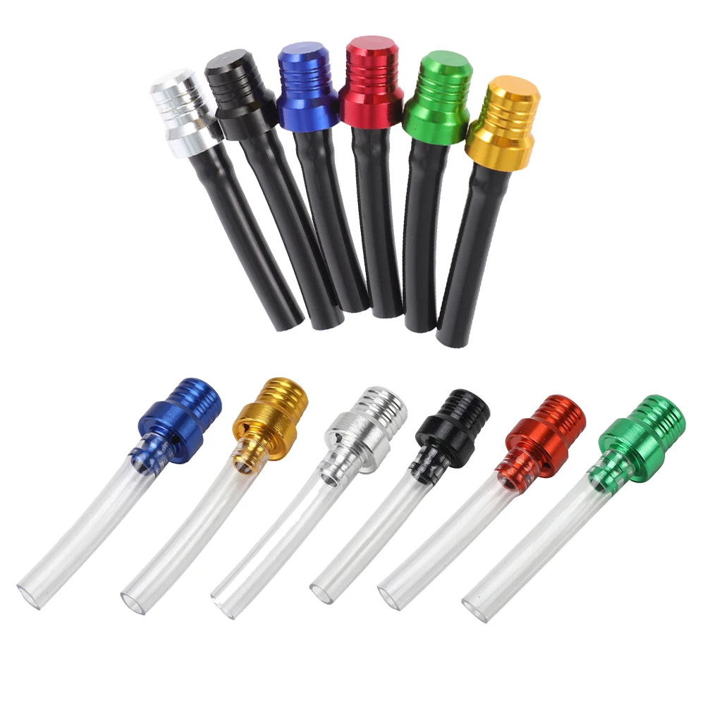 1Pcs Motorcycle Gas Fuel Cap Single Way Valves Vent Breather Hoses Tubes For Motocross ATV Quad Dirt Pit Bike Fuel Tank Pipe