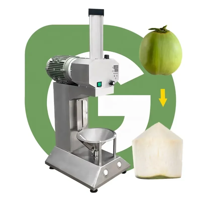 2026 High Quality Commercial Manual Fresh Green Tender Coconut Dehusk Paring Cutter Cut Knife Shell Peel Peeler Machine