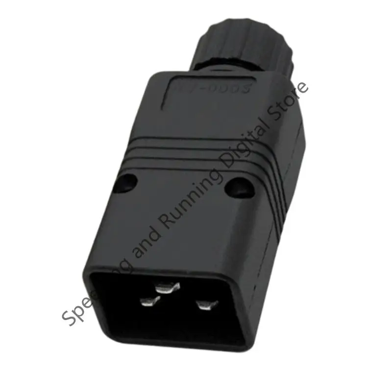 IEC 320 IEC320 C19 C20 16A 250V AC Plug Female Male DIY Rewirable Plug Screw Lock PDU UPS Computer server plug