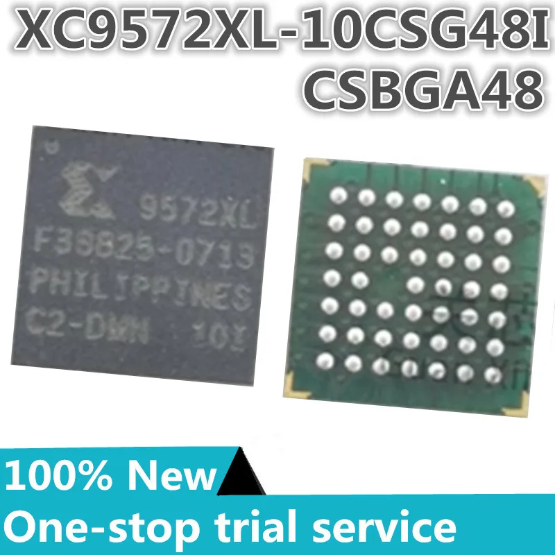 2-100PCS %New XC9572XL-10CSG48I XC9572XL-10CSG48C CSBGA48 Programmable logic device (CPLD/FPGA) chip