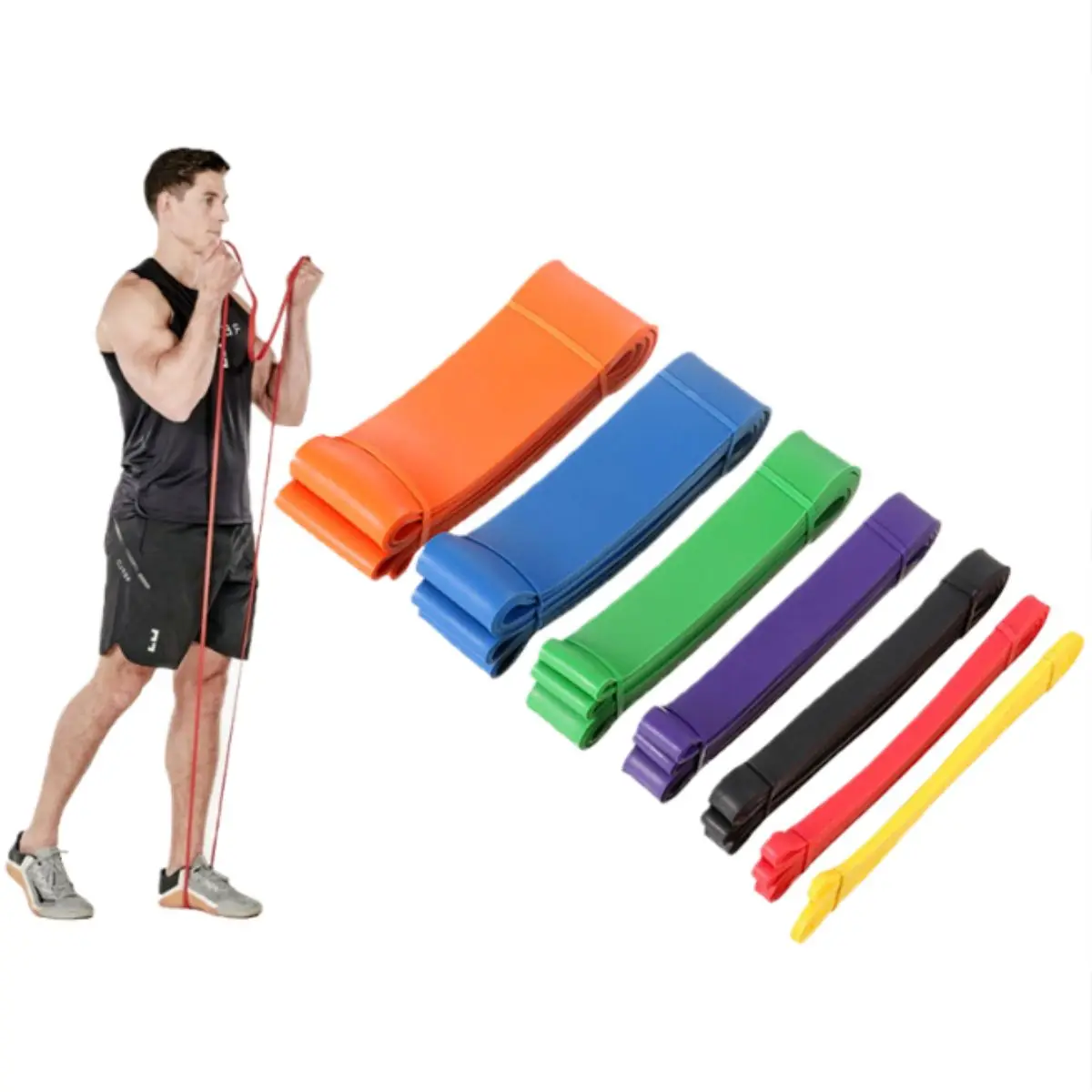 أربطة مقاومة للسحب لأعلى، أربطة تمرين قابلة للسحب للرجال والنساء لتمدد الجسم