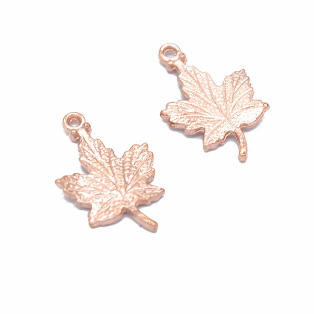 

90pcs Maple Leaf Pendant Alloy Charm Jewelry Making Pendants DIY Accessories Necklace Bracelet Dangle Keychain Stylish Creative