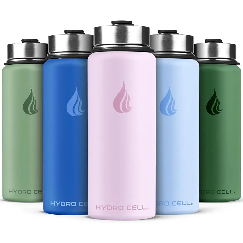 Pink 18oz Insulated Stainless Steel Water Bottle - Keeps Drinks Hot or Cold, Leakproof with Screw Cap, Ideal for Sports and Adul