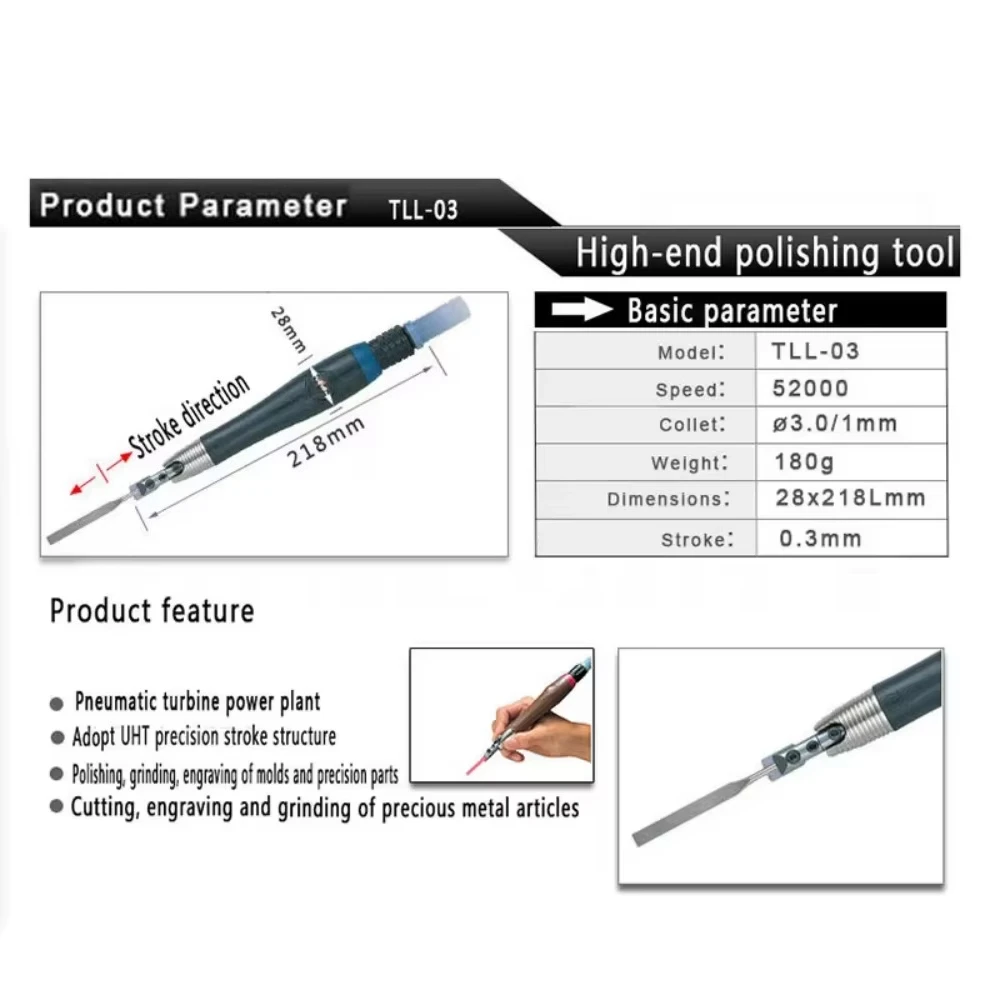 Pneumatic Tools Set Air Die Grinder Pencil Sander Oscillating Knife Tool