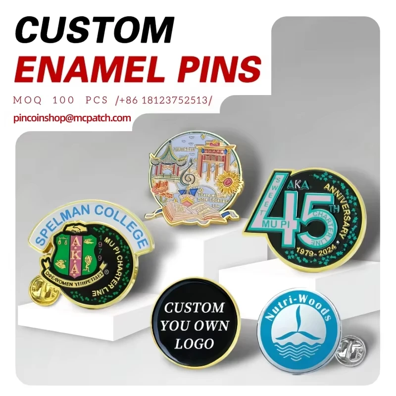 Custom Enamel Pin Badges Labels for Hat or Clothes Custom Metal Crafts Soft Enamel Label Pins For Uniform Custom Brooch Emblem