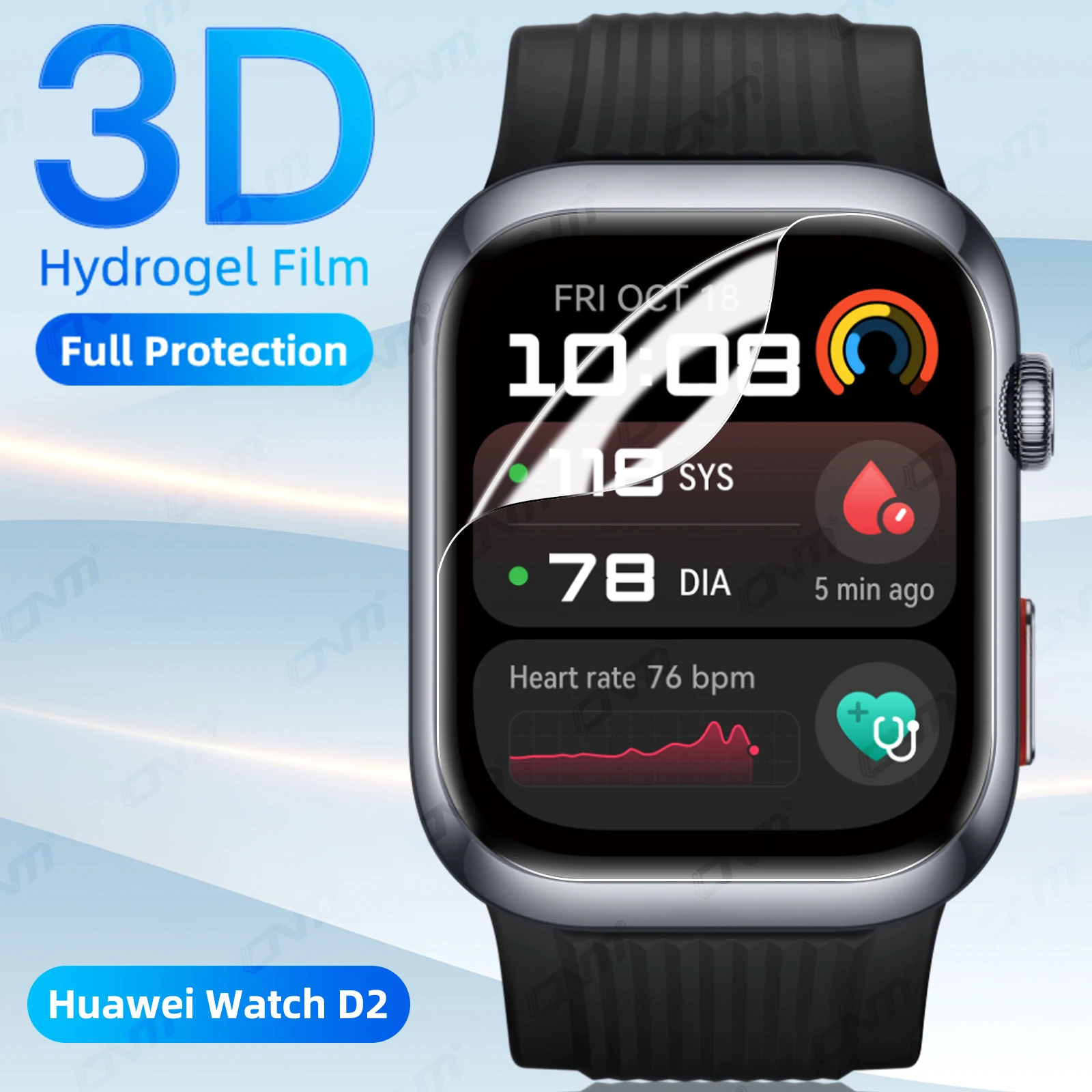 3D Screen Protector for Huawei Watch D2 Flexible Soft Full Coverage Waterproof Protection Film Accessories Kit (NOT GLASS)