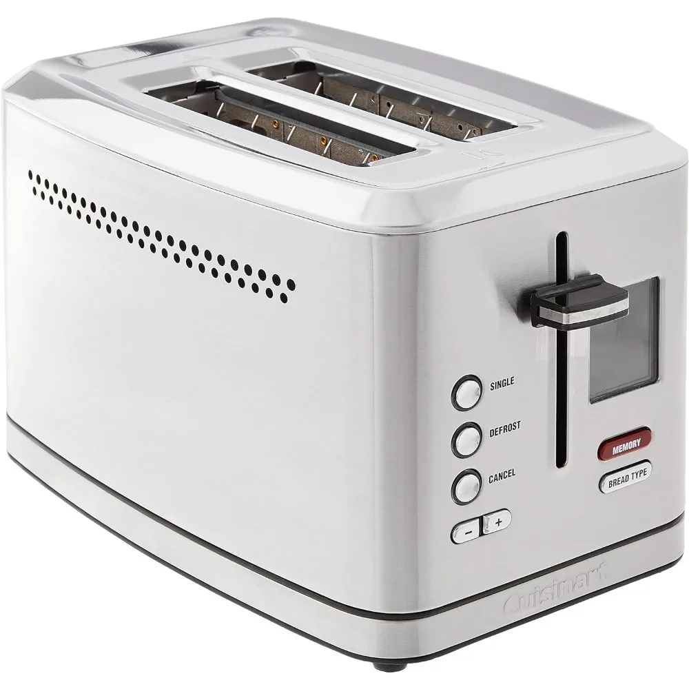 

2-Slice Digital Toaster with Memory Set Feature, 7 Toast Setting, Defrost, Cancel Function, digital screen with countdown timer