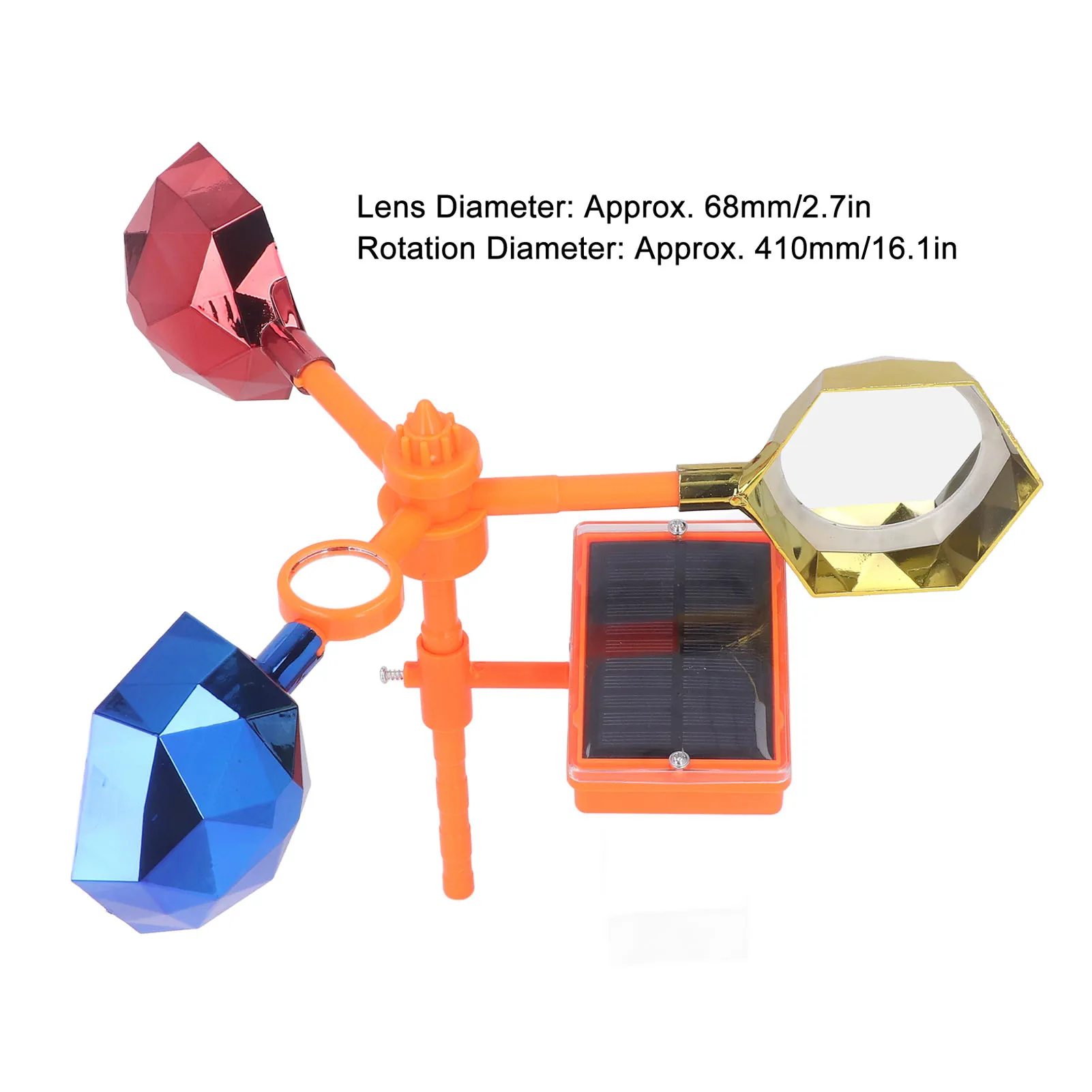 Sound Light Bird Repeller 360 Degree Light Reflection Large Volume Solar Sound Alarm Bird Deterrent Device