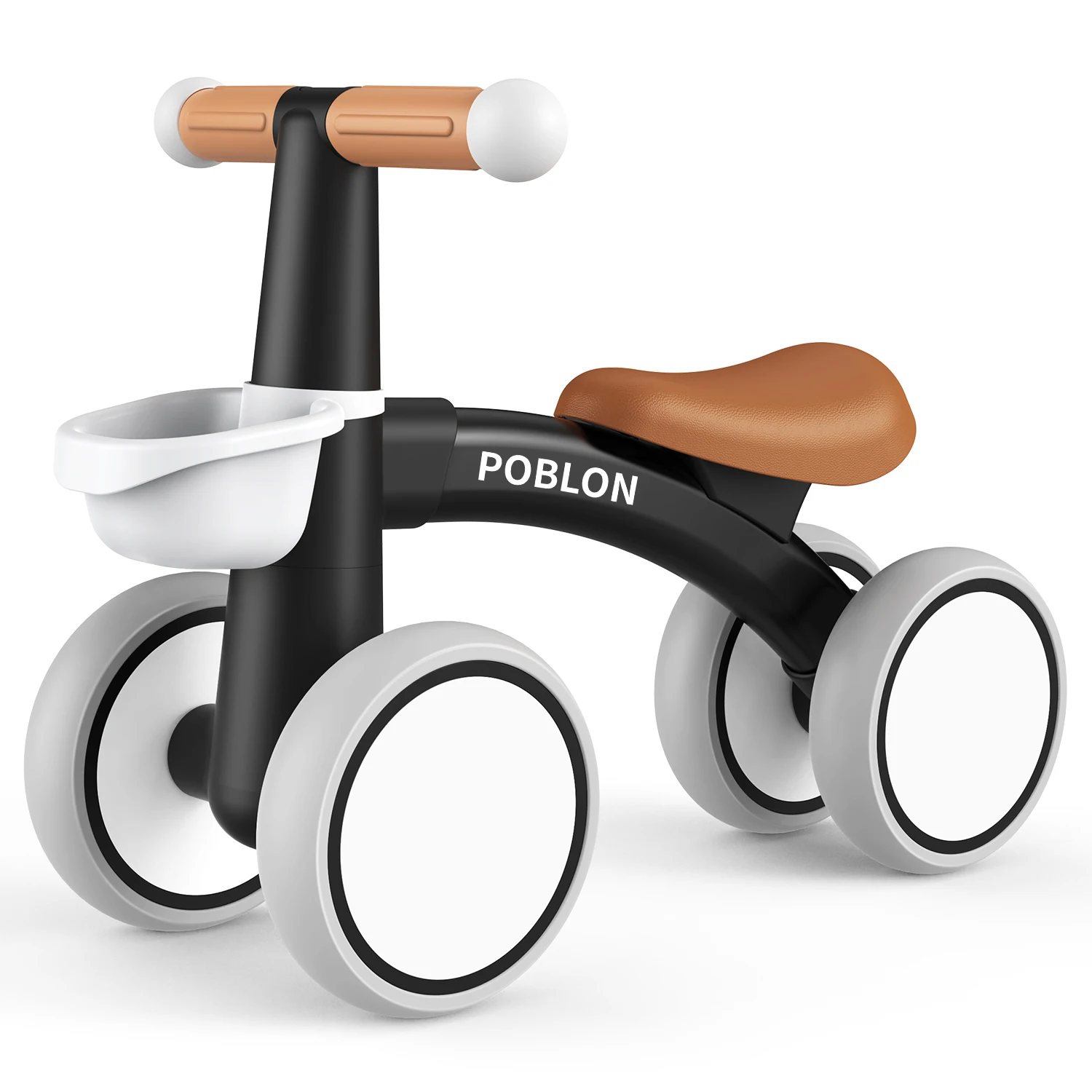 Baby Balance Fahrrad Spielzeug verstellbarer Sitz 4 Räder Baby Walker 12-24 Monate Kleinkind Walker