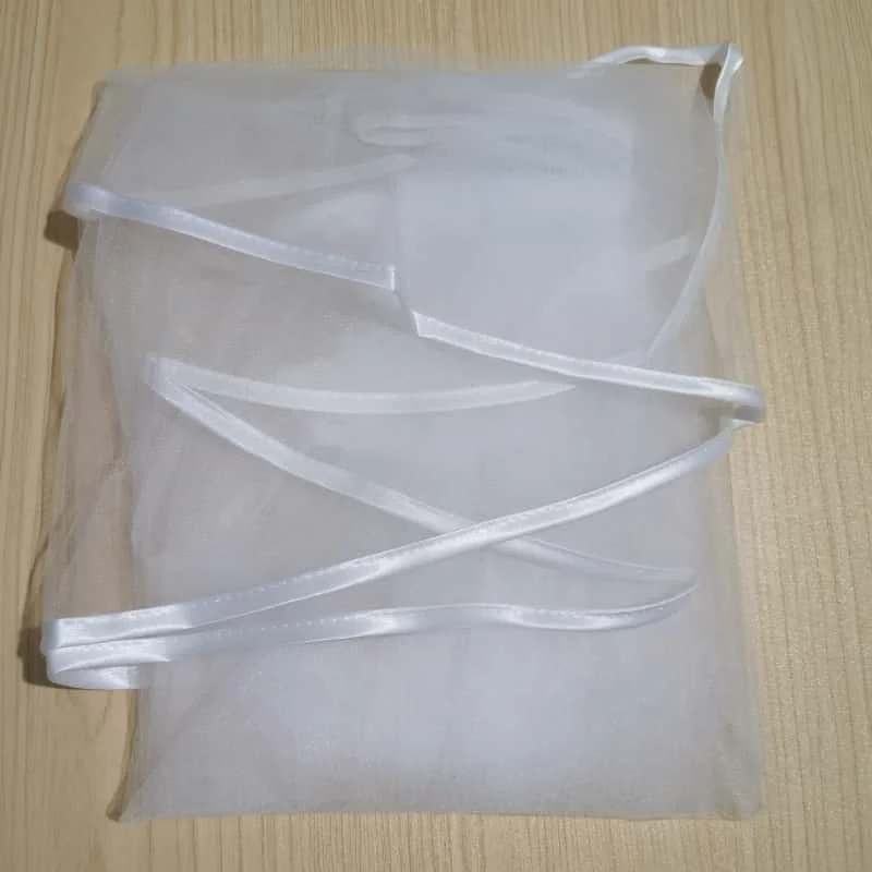 Classic Double Layer Elbow Length Tulle Ribbon Edge Wedding 60cm-80cm White Ivory With Comb Véu Noiva Boho